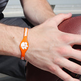 Fan Frenzy Gifts Clemson Tigers Officially Licensed Script Silicone Bracelet